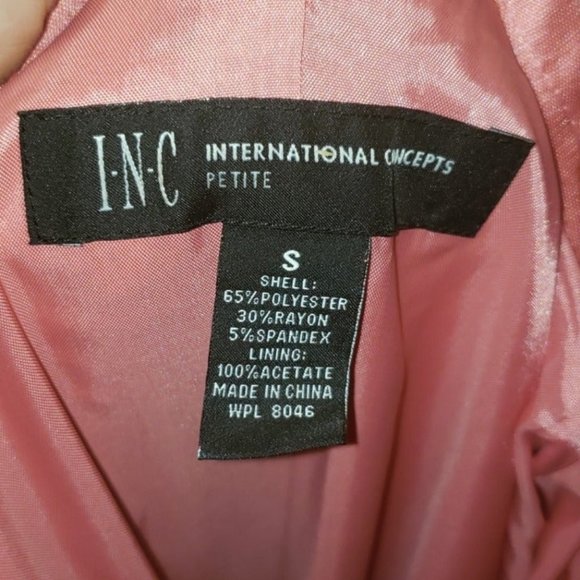 I.N.C. International Concepts pink satin coat - Picture 10 of 11